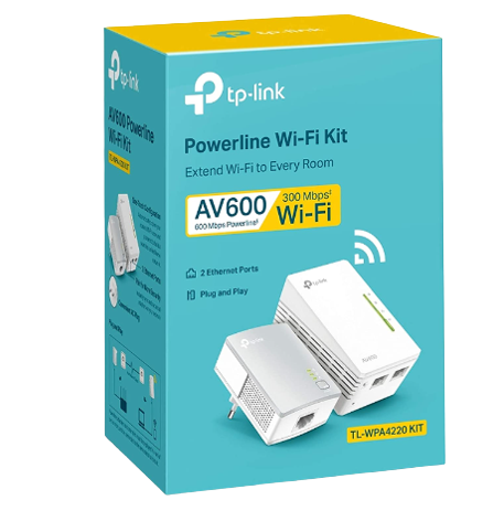 Kit CPL TP-LINK AV600 + WiFi N 300 Mbps – TL-WPA4220KIT – SWITCH Maroc