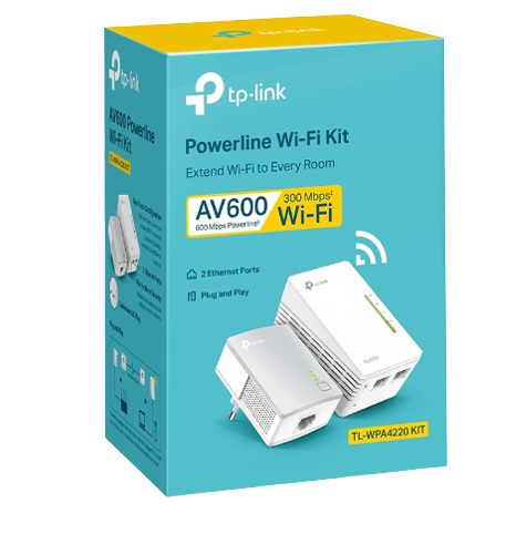 Kit CPL TP-LINK AV600 + WiFi N 300 Mbps – TL-WPA4220KIT – SWITCH Electro