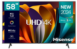 TV Hisense 58" SMART TV 4K Ultra HD VIDAA Série A6NT 4K 58A6N