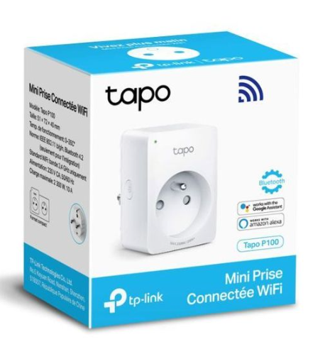 Mini Prise Connectée WiFi par TP-Link : TAPO P100 (FR) 