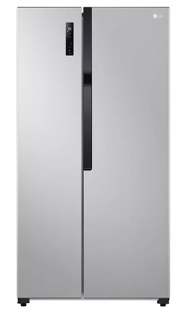 REFRIGERATEUR LG SIDE BY SIDE 508L 2 PORTES GRIS GR-B507PQAM.A