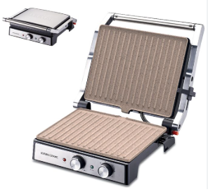 Grill Panini DAIKO PN-4274GMXK Ouverture à 90° Et 180°