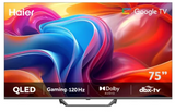 Tv Haier 75″ Qled 4K Uhd Avec Google Tv,Dolby Vision H75S80FUX