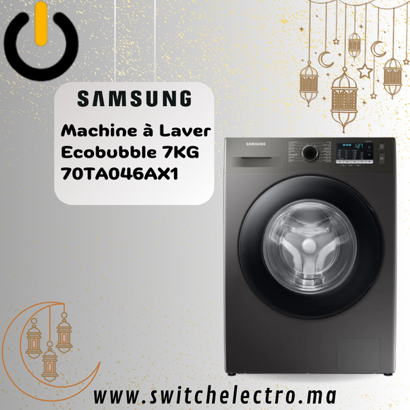 Machine à Laver SAMSUNG Ecobubble 7KG 70TA046AX1