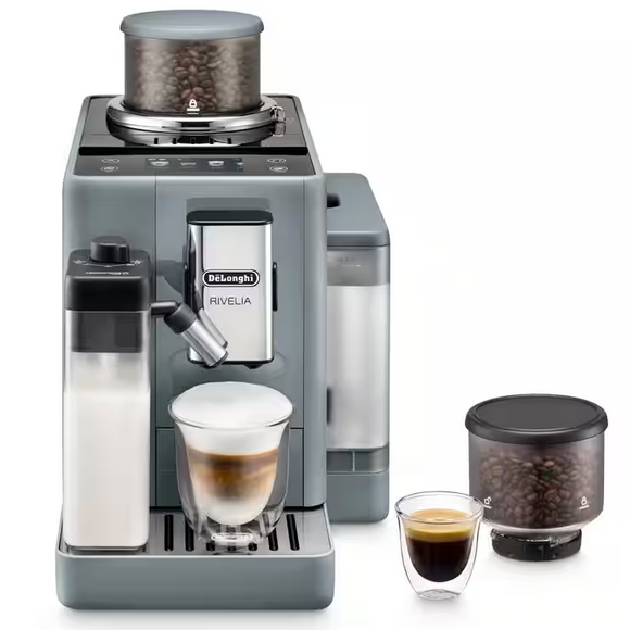 MACHINE À CAFE DELONGHI RIVELIA FULL AUTOMATIQUE AVEC BROYEUR D-EXAM440.55.G