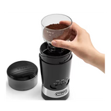 MOULIN À CAFÉ DELONGHI 90 GRAMMES, LAMES EN ACIER INOXYDABLE, RÉGLABLE D-KG210
