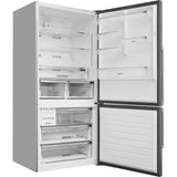 Réfrigérateur Whirlpool 558L (W84BE72X2) - portes ouvertes de profil