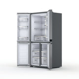 Réfrigérateur Multi-Portes WHIRLPOOL 594L (WQ9B2L-EFEX) - portes ouvertes de profil