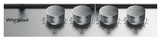 Plaque Whirlpool 4 Feux Grille en Fonte Inox TGML661IX - vue 3