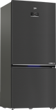 Réfrigérateur Beko Combiné No Frost A+ 83cm Inox Noir RCNE730E40SXBR - vue 2