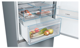 Réfrigérateur Bosch Combiné 357L Inox KGN36VLEA - vue 5