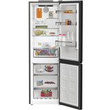 Réfrigérateur Combiné Whirlpool 316L Noir (WBMF606372BNA) - portes ouvertes