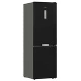 Réfrigérateur Combiné Whirlpool 316L Noir (WBMF606372BNA) - vue de profil