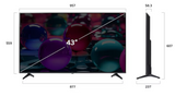 TV LG 55" LED UHD 4K AI webOS25 2025 55UA73006LA - vue 4